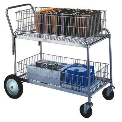Hand Trucks R Us - Wesco Deluxe Large Wire Mail Cart - Item: 272231